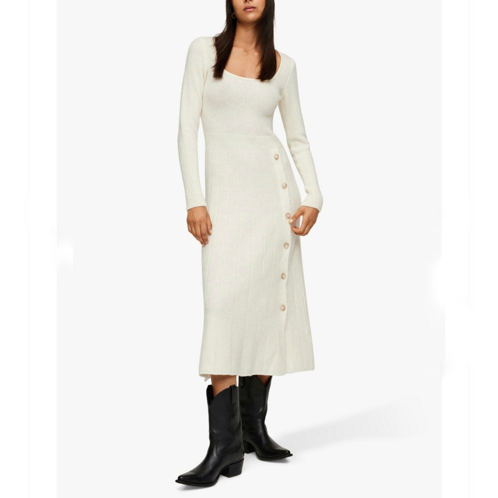 Mango Knitted Midi Dress